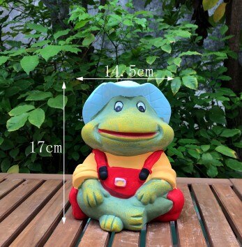 Rolnik człowiek żaba rzeźby ogrodowe roślina doniczkowa dekoracyjne rzeźby kreskówka żaba doniczka dekoracje ceramiczne ogrodnicze wystrój: F