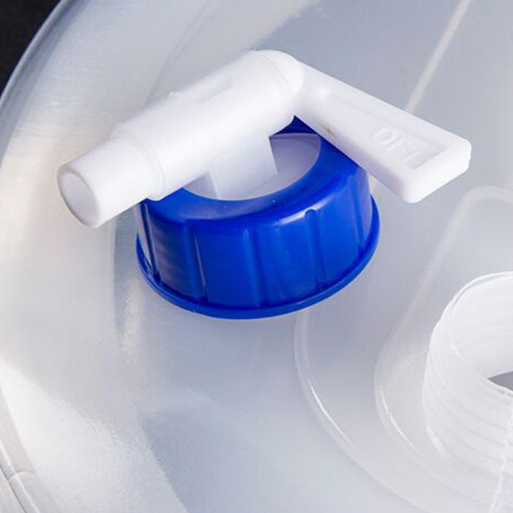 Składane wiadro na zewnątrz z kranem PE jedzenie stopień przechowywanie wody przenośna torba na wodę na kemping Turystyka piesza