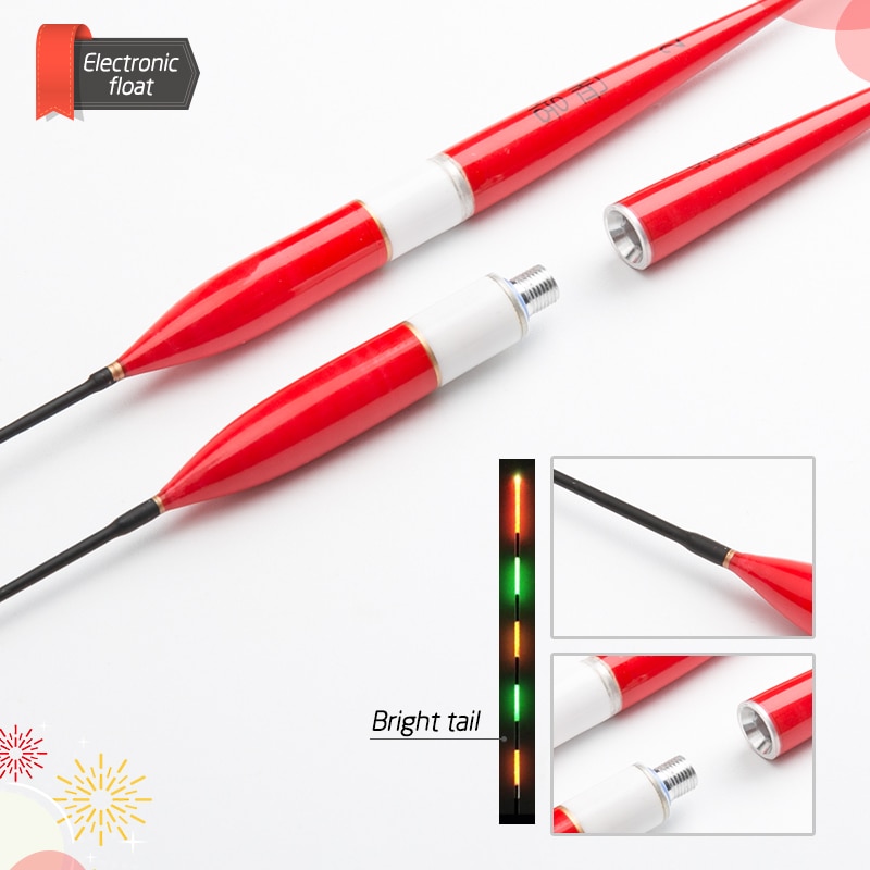 3Pcs/lot Led Electronic Fishing Float with Battery Night Floats Balsa Wood Night Vision Float Fishing Tackle Luminous Float