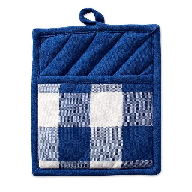 2 Pack Buffalo Check Pot Holders Cotton Potholders Buffalo Plaid Cloth Gloves Pocket Set Kitchen Collection Check Plaid Set: 3