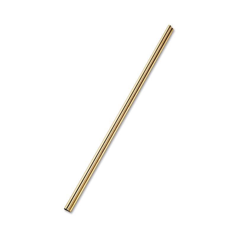 1PC Drinking Straw Reusable Metal Straw Set Heart-shaped Bubble Tea Straws 304 Stainless Steel Pearl Milkshake Straw Set: gold