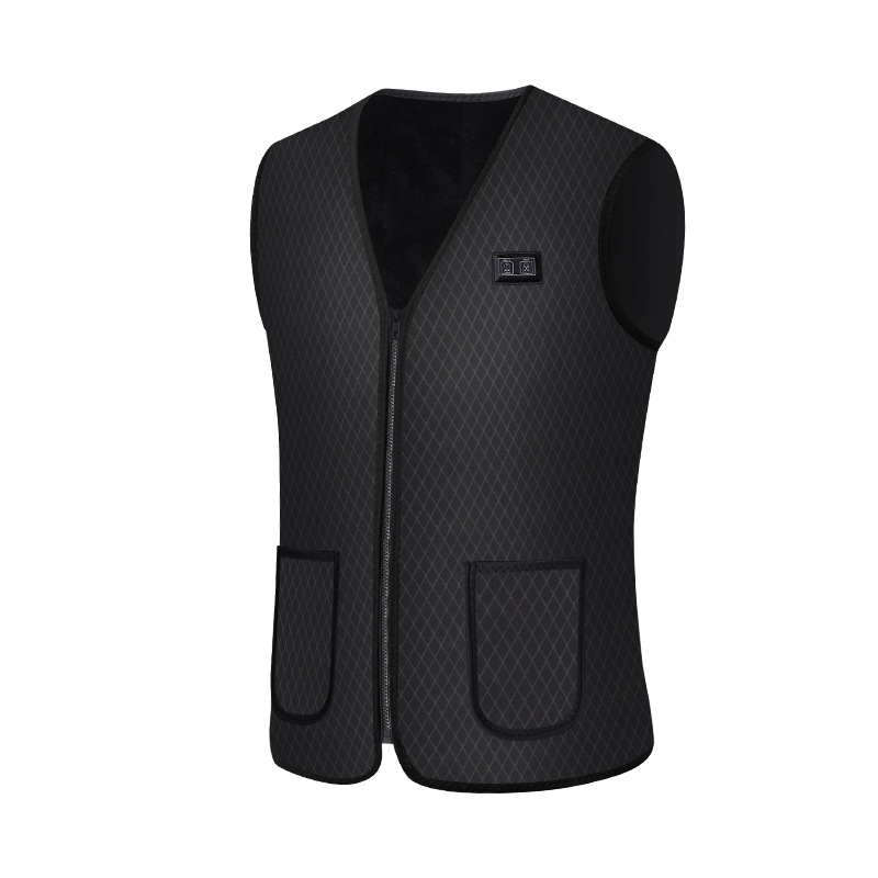 Verwarmd vest Heren Dames Elektrisch verwarmde jassen Sportkleding Verwarmde jas Grafeen warmtejas USB-verwarmingsjas voor kamperen: L