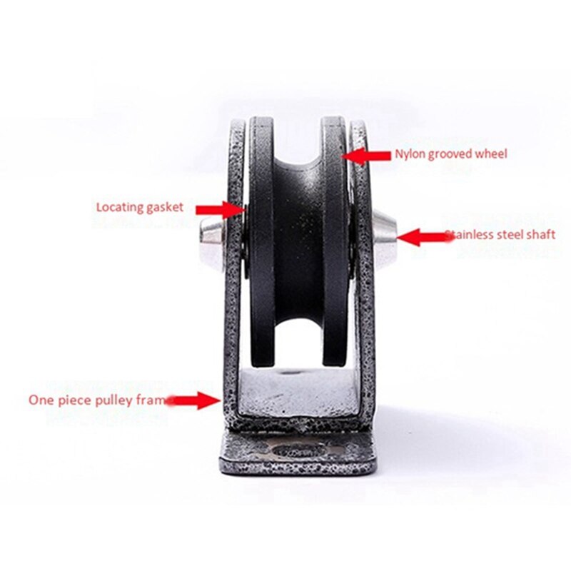Fitness Stainless Steel Bearing Pulley Load for Lifting Workout Equipment Gym Cable Silent Wheel Gym Sport Accessories