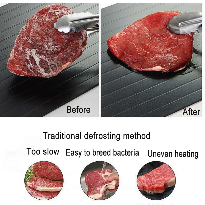 Frozen Food Defrosting Trays Fast Thaw Frozen Meat Friut Defrost Trays Defrosting Board Thaw Plate Kitchen Tools Gadgets
