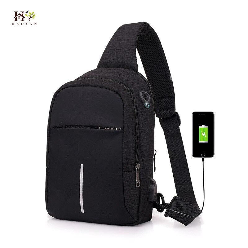 Frauen USB Ladung Brust Tasche Neue Schulter Tasche Wasserdichte Multi-Tasche Reisetasche frauen Bote Tasche