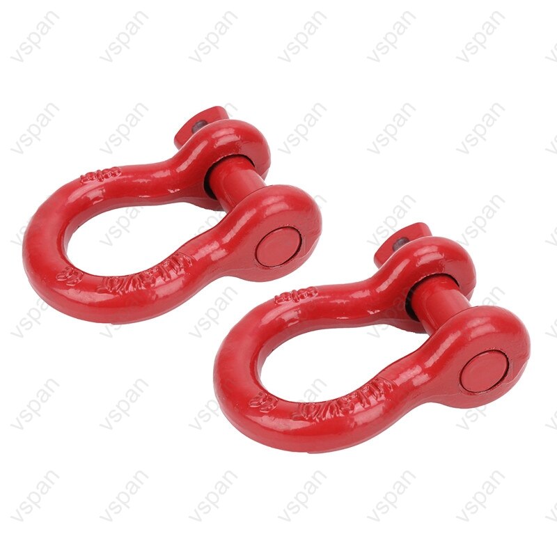 5/8 3.25t röd d ring bågskena skruv stift bil gaffel rigg passform för jeep wrangler atv utv utvinning 4wd offroad 4 x 4 tillbehör