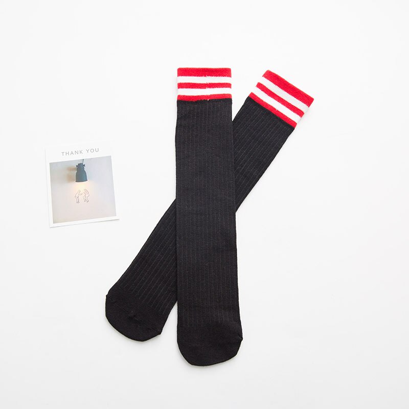 Schudden harajuku Leuke Japanse High School Meisjes Katoen lange sokken Losse Gestreepte Multi kleuren vrouwen Crew Sokken voor Herfst Winter: C3