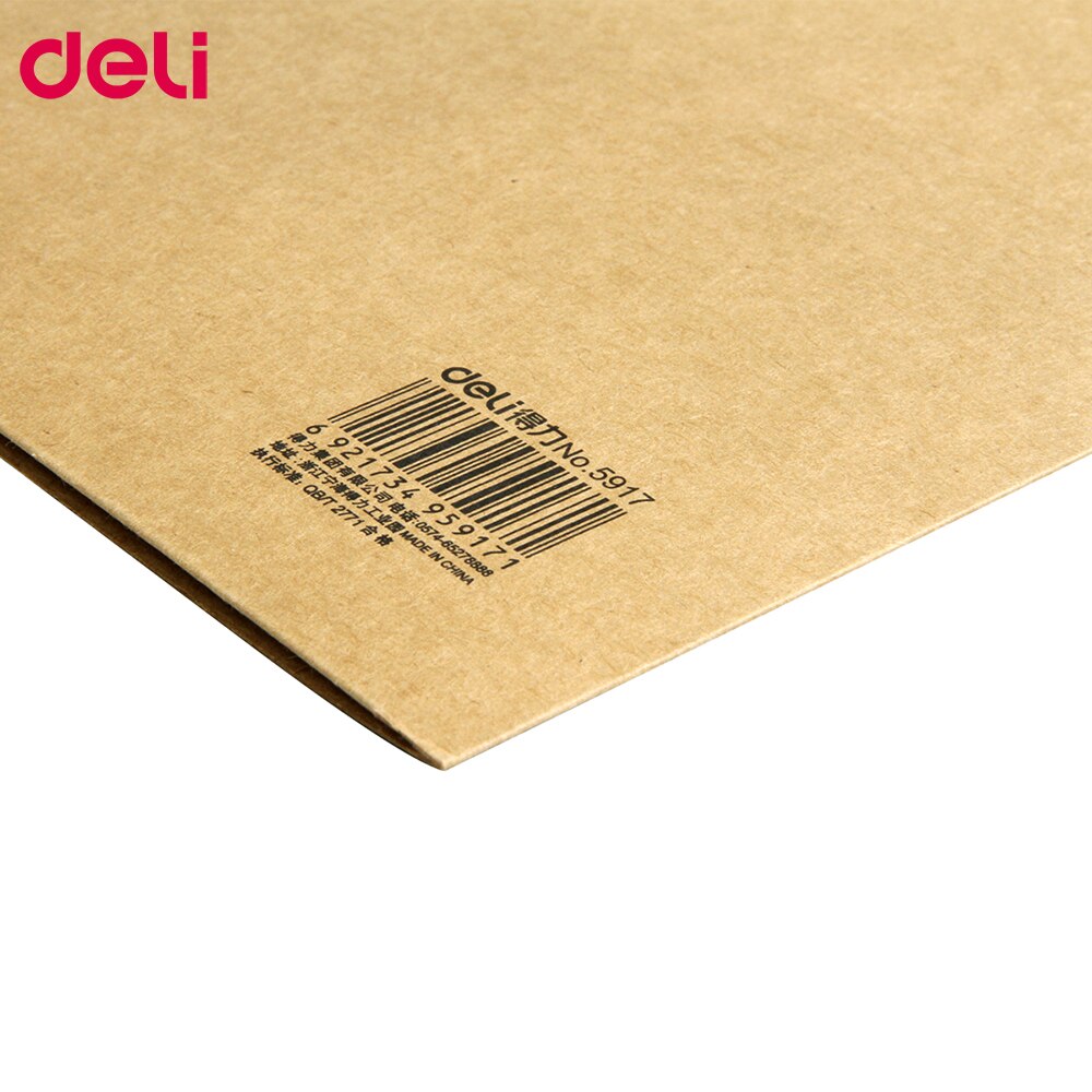 Deli 10pcs/Set Special Kraft Paper File Holder A4 Good Paper Protector paper Office Folder Protect Important Files Set