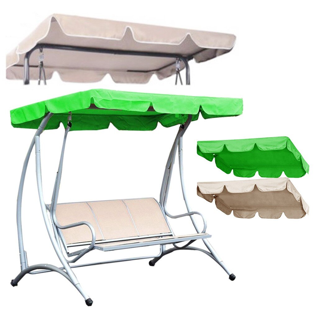Doppel draussen Garten Schaukel Abdeckung Baldachin Ersatz Schatten Tuch 142x120x18cm