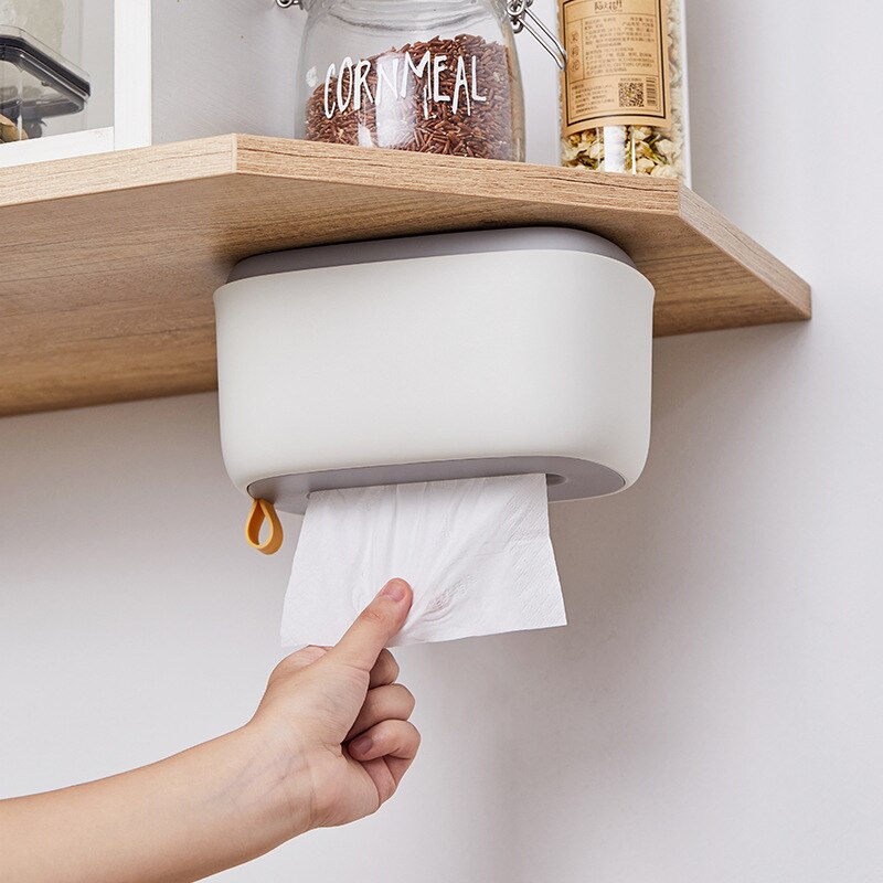 Wall Mounted Tissue Case Box Home Car Napkin Papers Toilet Paper Holder Case Table Decoration Bathroom Accessories
