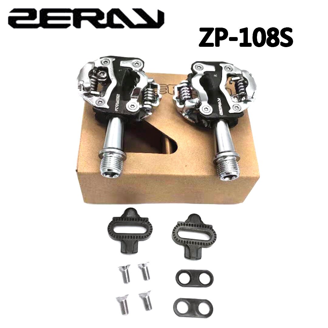 ZERAY Bike Self-locking Pedals – Aluminum SPD Clipless Pedals, CR-MO Axle, 9/16" Spindle, Road Bike