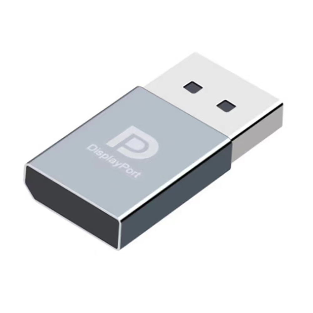4K DP DisplayPort Plug Virtual Monitor Remote On Hold Wakeup Adapter 3060 Graphics Card Load Converter EDID Lock Screen Emulator: GRAY