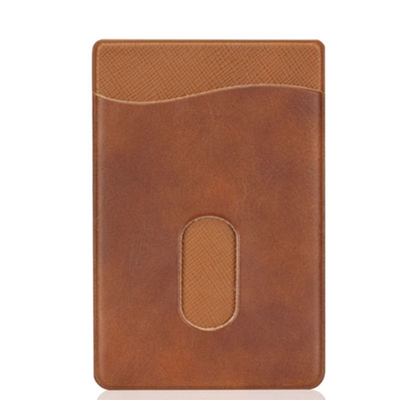 Supporto di Carta di cuoio Adesivo 3M Adesivi ID Carta di Credito Del Telefono Mobile Tasca Posteriore Adesivi Cassa Del Raccoglitore Del Sacchetto Del Sacchetto