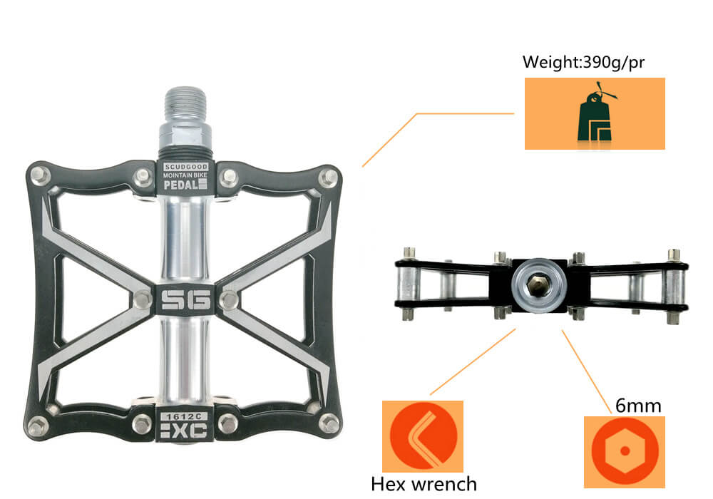 SHANMASHI Ultrathin Bike Pedals 3 Sealed Bearing Bicycle Aluminium Alloy CNC Wide Platform Mountain Road Bike Pedals