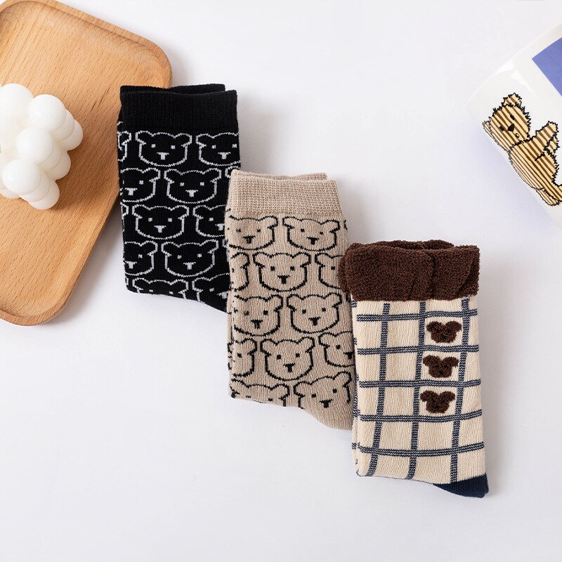 Calza per bambini autunno cartoon orso baby Legwarm cotton tube boy girl calza scaldamuscoli per bambini