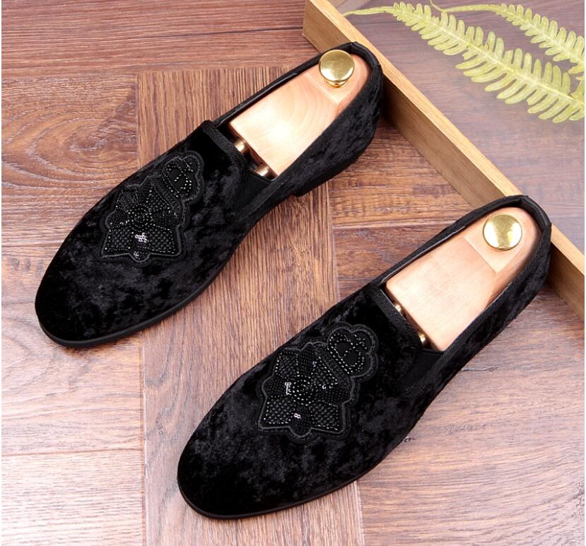 Mænd afslappet ruskind loafers sort rød bund køresko mokkasiner gommino slip on zapatillas hombre