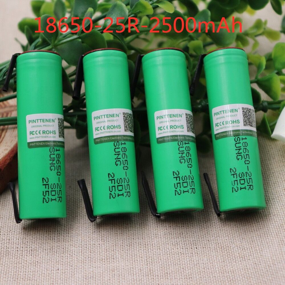 100 NEUE Original Für Samsung 18650 2500mah batterie INR18650 25R 20A