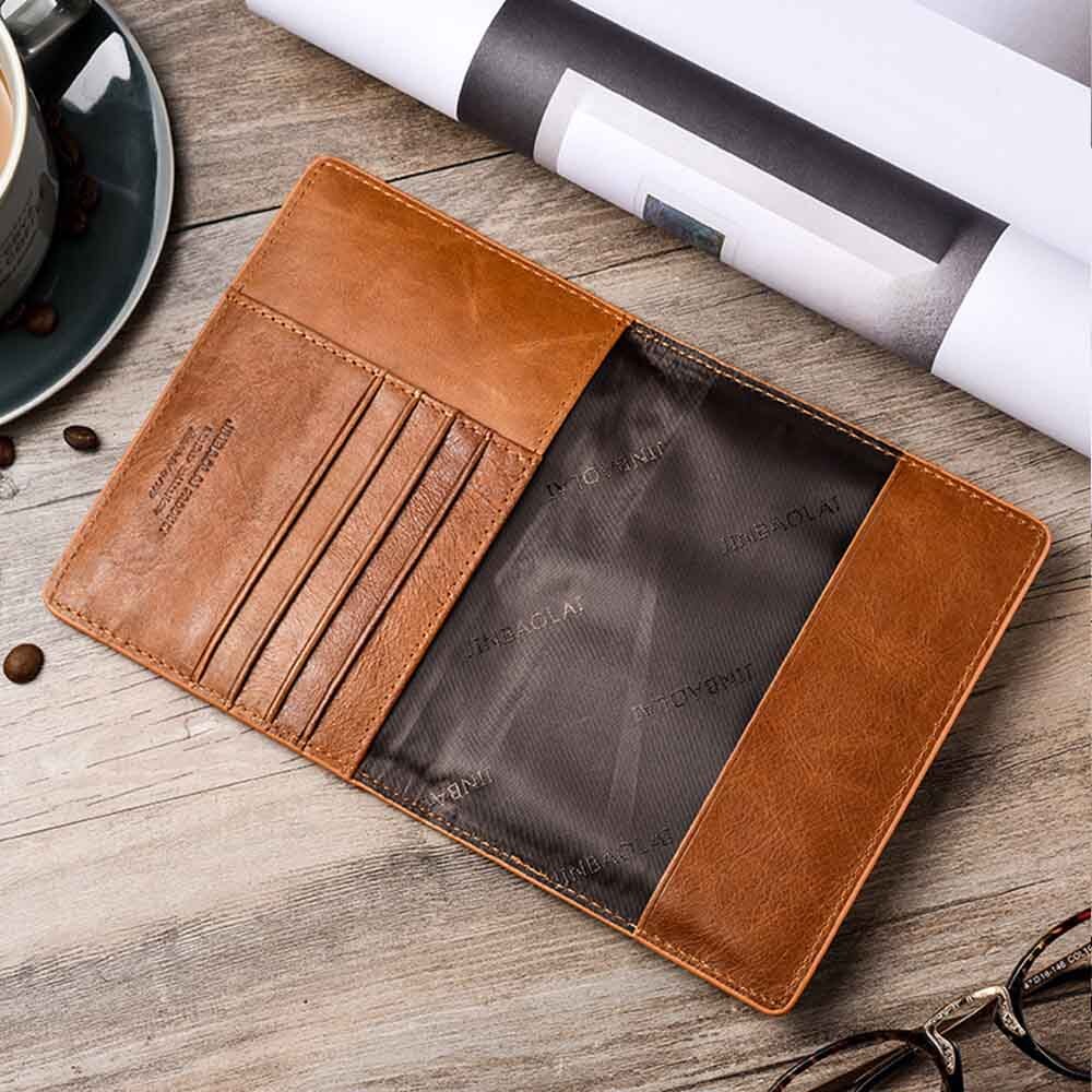 Billeteras para hombre con grabado de nombre, billetera delgada cuero de vaca 100% auténtico para tarjetas, billeteras para hombre de Vintage finas con tarjetero: Brown3