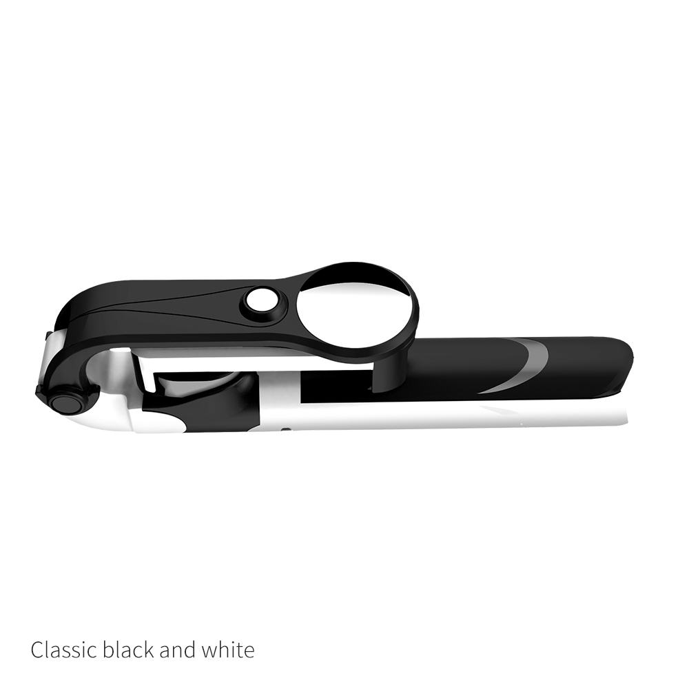 Palo de Selfie Universal con Bluetooth y espejo, Mini trípode inalámbrico, monopié extensible para iPhone, Android y Samsung: Black Whtie