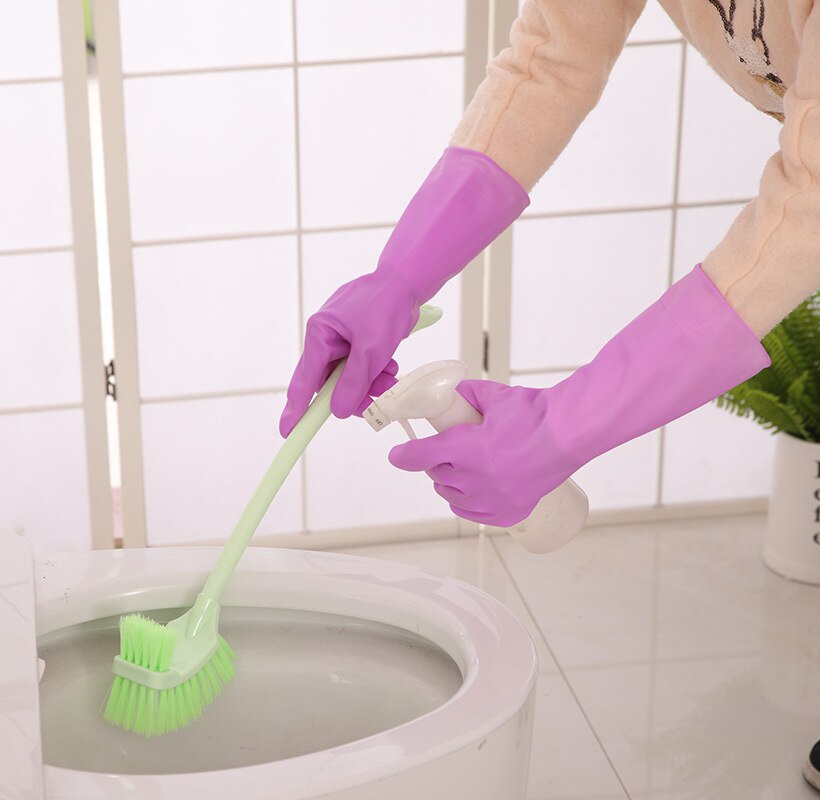 Thin Latex Household Gloves Kitchen Rubber Cleaning Bowl Washing Clothes Rubber Waterproof Household Gloves