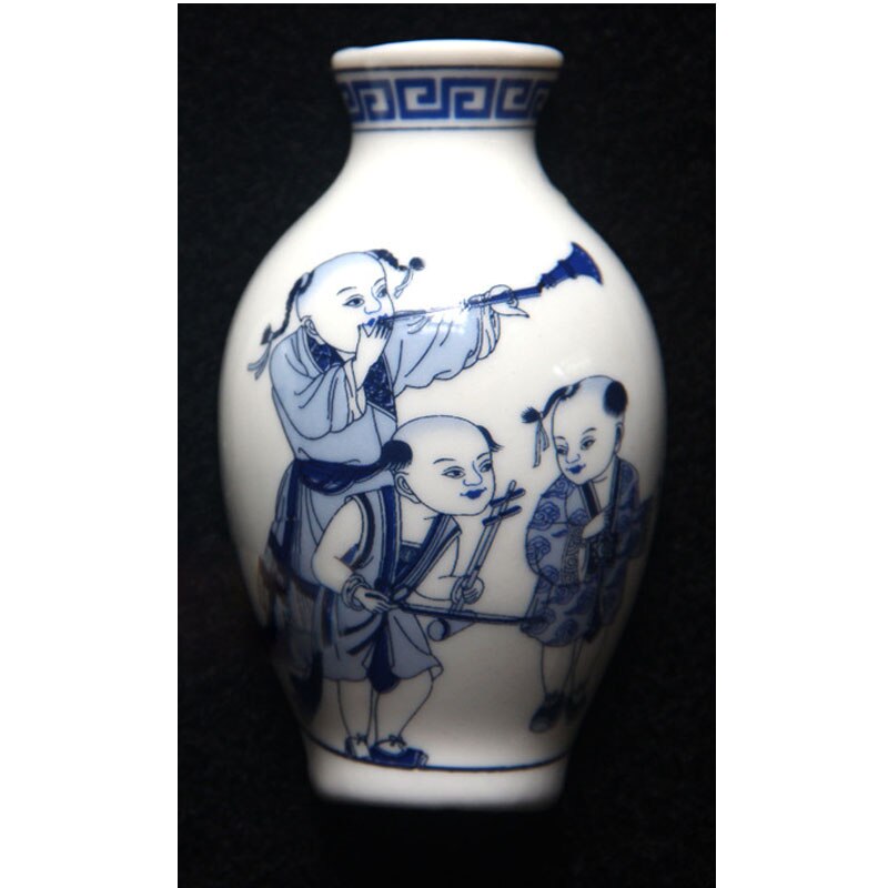 Chinese Blauw En Wit Porselein Vaas Koelkastmagneet Souvenir Geschilderd Keramische Ambachten Koelkastmagneet Relatiegeschenken: tong zi