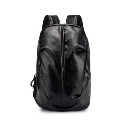 Trend pu læder rygsæk mænds personlighed stor kapacitet rejse afslappet rygsække anti-tyveri laptop skoletasker til teenage dreng: Default Title