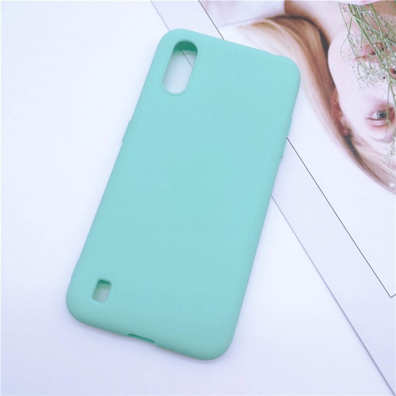 Case Voor Samsung A01 Case Soft Silicon Back Cover Voor Samsung Galaxy A01 GalaxyA01 Een 01 A015 5.7 Inch Coque bumper Leuke: Green