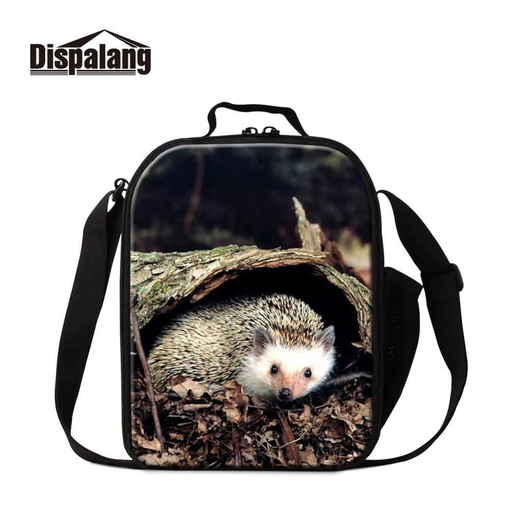 Dispalang Portable Lunch Pouch Insulated Hedgehog Word Thermal Girl Cooler Box Storage Bags for Kid Container Food Picnic Packet: Pink