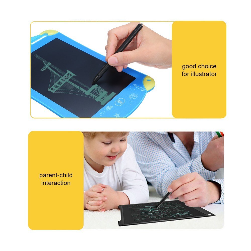 8.5 Inch LCD Drawing Tablet Portable Digital Pad Colorful Writing Notepad Electronic Graphic Board Notes Reminder