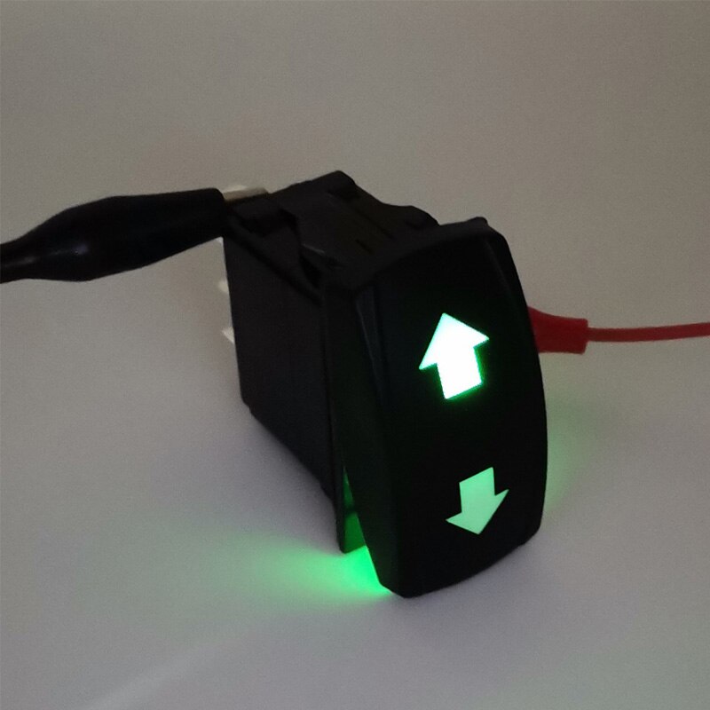 Turn Signal Switch 3 Position ON OFF ON Green Lamp Rocker Switch For 12V 24V Forklift Engineering Vehicles