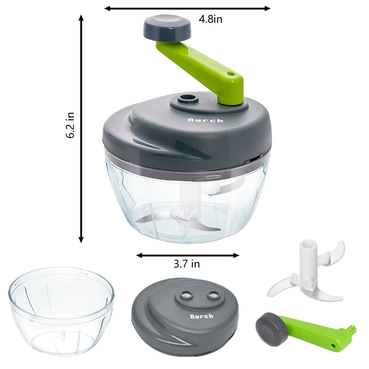 Hachoir manuel multifonction pour oignon, viande et ail, robot alimentaire, hachoir rapide