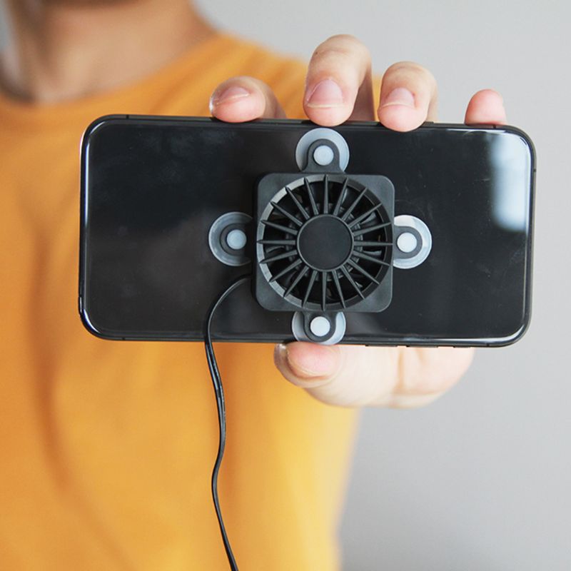 Draagbare Usb Mobiele Telefoon Cooling Pad Cooler Fan Radiator Met 4 Kleine Zuignap Voor Iphone Telefoons