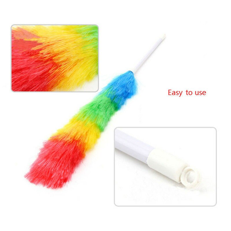 Magic Rainbow Feather Duster Dirt Dust Brush Vacuum Cleaner Blinds Furniture Window Bookshelf Cleaning Tool Brush