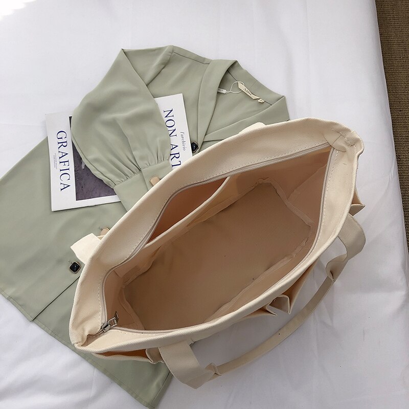 Casual Tassen Vrouwen 2022 Canvas Schoudertas Voor Vrouwen Grote Boodschappentas Portemonnees En Handtassen