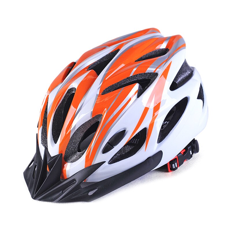 Lichtgewicht Ademend Volwassen Fietshelm Mountainbike Integraal Molding Voor Bike Fiets Mannen Vrouwen Comfortabel: Orange White