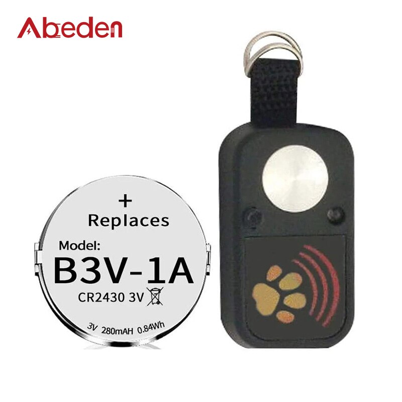 Abeden – batterie au Lithium 3V 280mAH, pour collier électronique unique en Pet, 8 pièces/paquet, CR2430