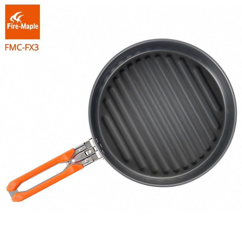 Fire Maple Outdoor Frying Pan With Foldable Handle For Camping Hiking Pinic Portable Hard Aluminium Alloy 0.9L