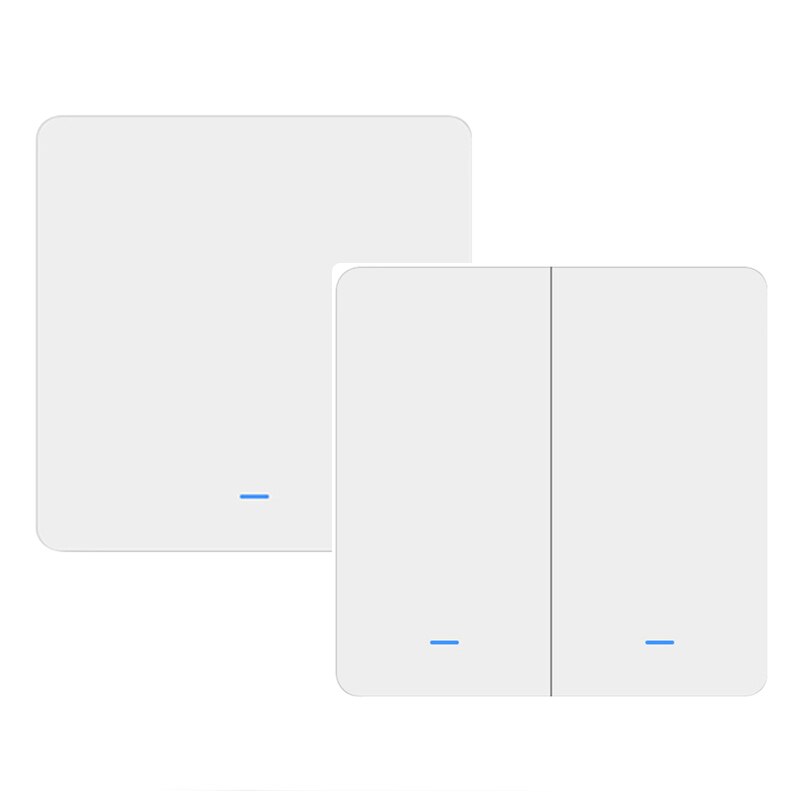 Lonsonho Tuya Zigbee Smart Switch No Neutral EU 220V Magnetic Latching Relay Wireless Light Switches Support Zigbee2Mqtt: white / 2-Gang