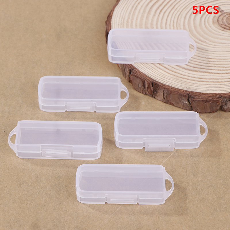 5pcs PC USB Flash Drive Cases Contemporary Style Storage Boxes With Lids For OTG Rotating Drives Home Organization Storage Bins