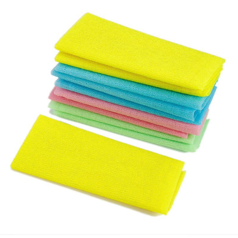 2 Stuks Schoonheid Huid Scrubben Doek Washandje Japanse Body Wash Handdoek Nylon Badhanddoek Huid Polijsten Handdoek