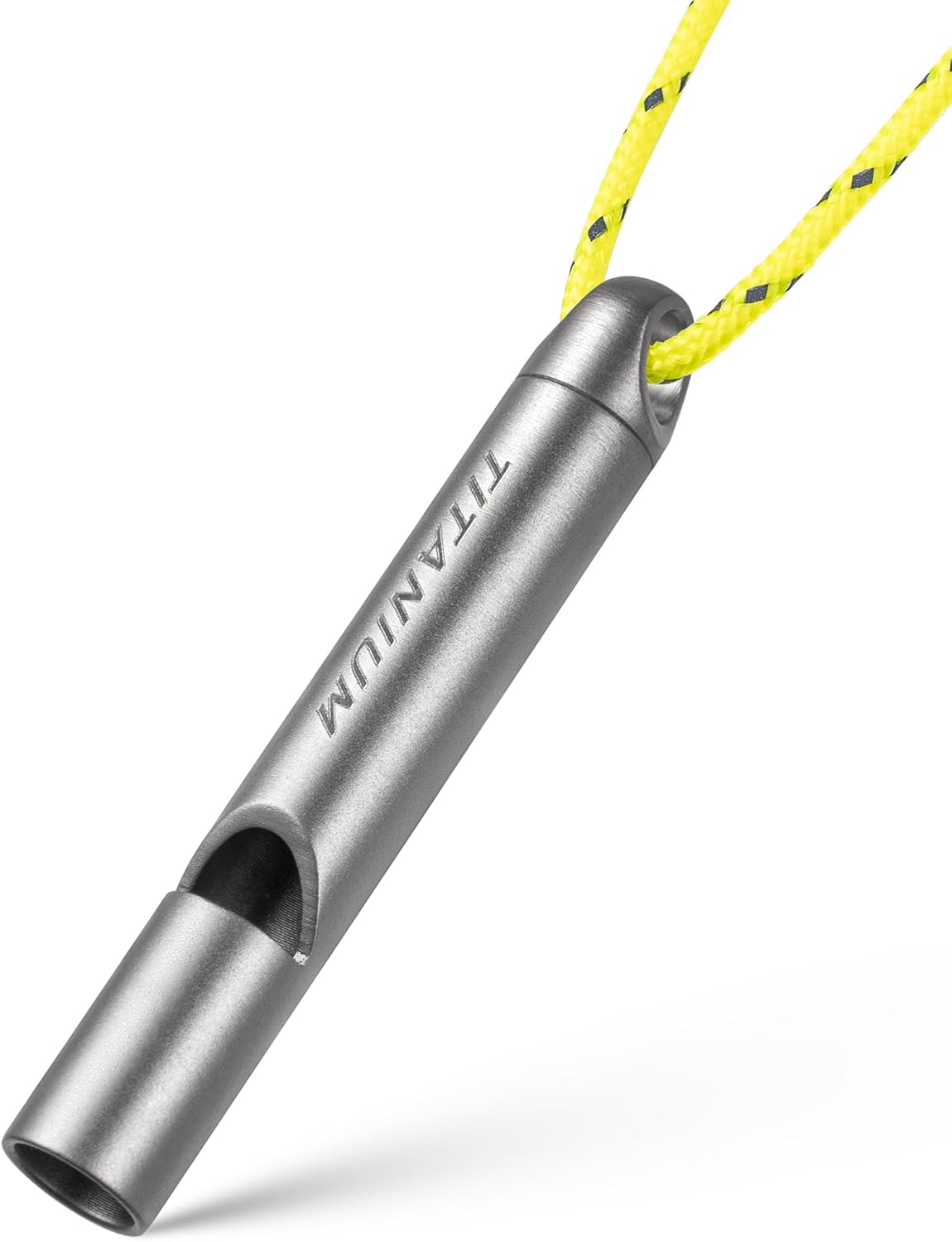 TISUR Titanium Emergency Whistle, Survival Safety Whistles for Coaches,Dog Training,Hiking, Life Saving-Loud up to 120db