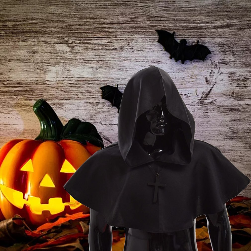 Halloween Cosplay Cape Cloak Hooded Halloween Christmas Cosplay Masquerade Ball Special Fiber Durable Cloak
