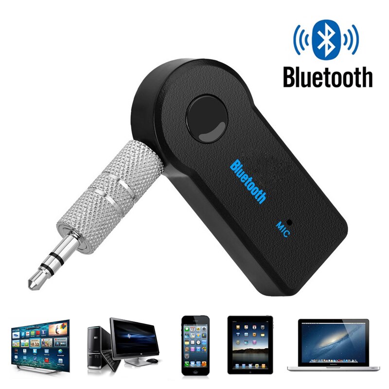 Adaptador rezeptor y fm-transmisor inalámbrico Bluetooth 5,0, 2 en 1, conector de 3,5mm para Audio de música de coche Aux A2dp, rec: Default Title