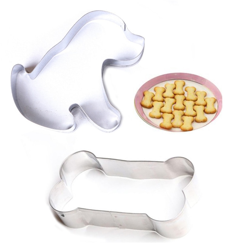 Mooie Puppy Aluminium Bakvormen Keuken Koekje Tools Groente Cutter Mould Rvs Leuke Hond Bot Vorm