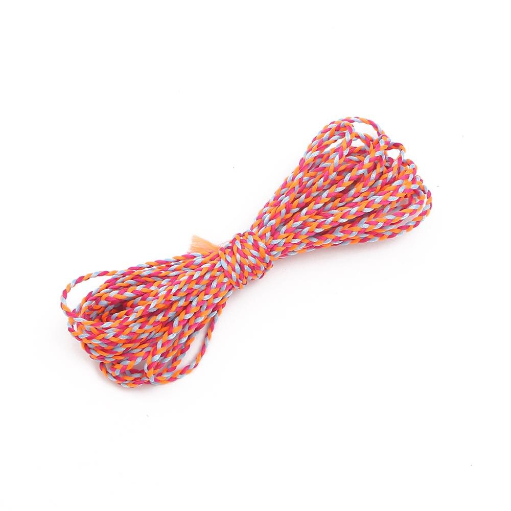 5m leveys 2mm polyesteripuuvilla punottu köysi naru kierretty makrameennyöri askarteluun kodintekstiilit hääkoristelutarvikkeet: Tyyli 08