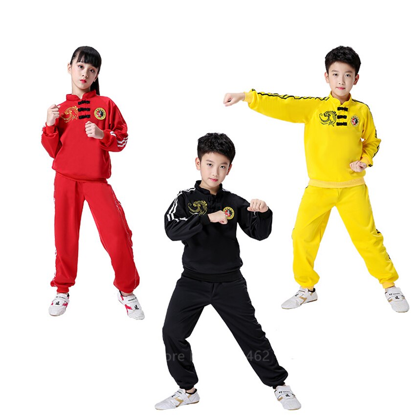 Ropa china ropa tradicional Tang traje bebé niña Shaolin Kung Fu Wushu ejercicio traje de artes marciales uniforme conjunto