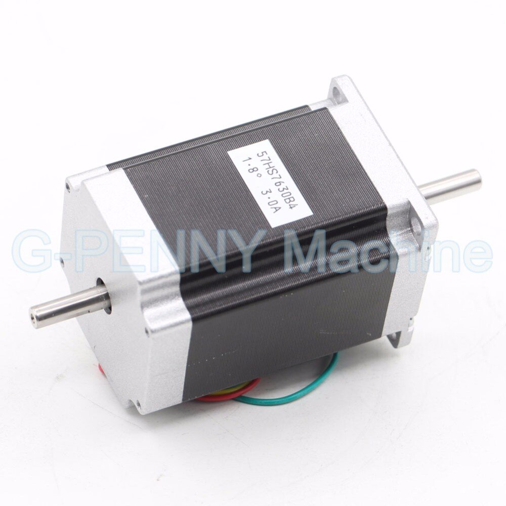 NEMA 23 CNC stepper motor 57x76mm double shaft 6.35/8mm 1.89N.m nema 23 stepp motor 270Oz-in 3A for cnc machine and 3D printer