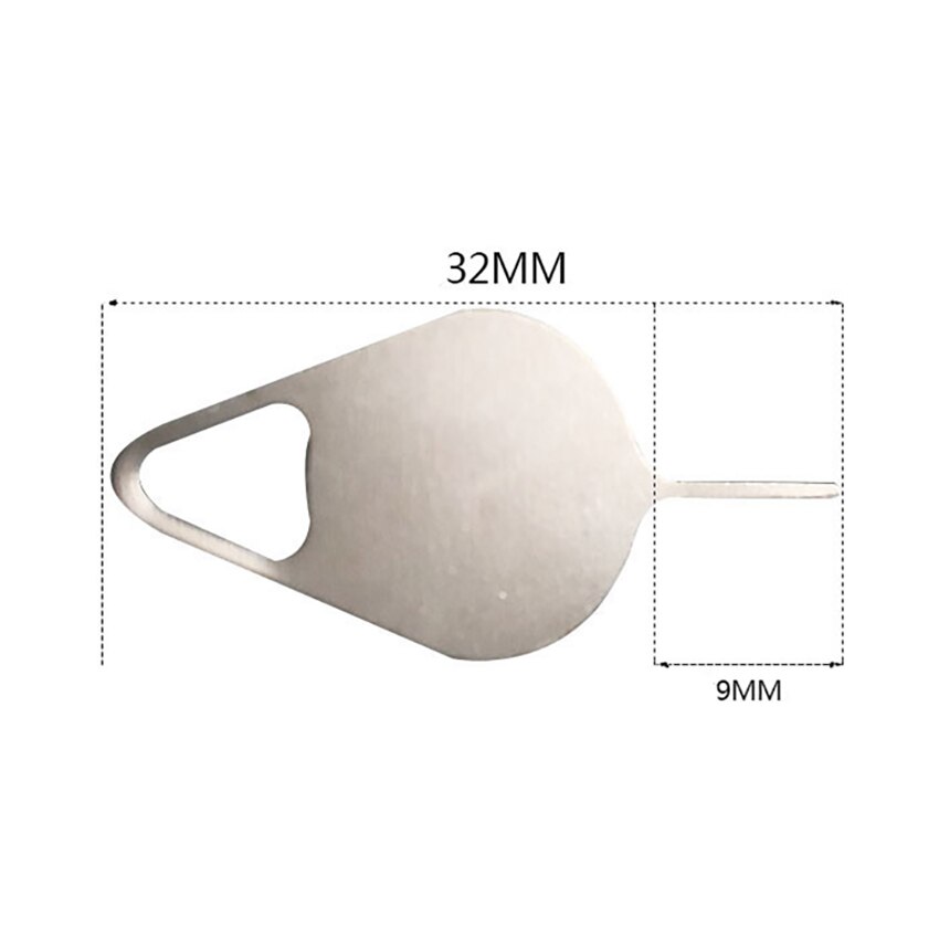 Aiguille universelle en acier inoxydable, 1 pièce, pour téléphone portable, retrait du plateau de carte Sim, broche d&#39;éjection, sélecteur de carte de Smartphone