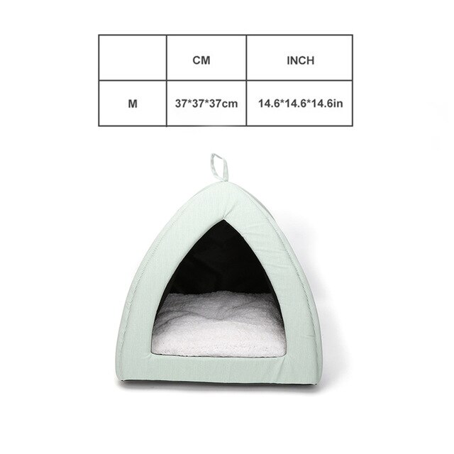 Hundebenkmatter seng til butikk hunder myk tykk varm fleecepute hundesovesofa kjæledyrbenk solseng antiskli kjæledyrseng til katt  bd0075: Hundeseng telt-m