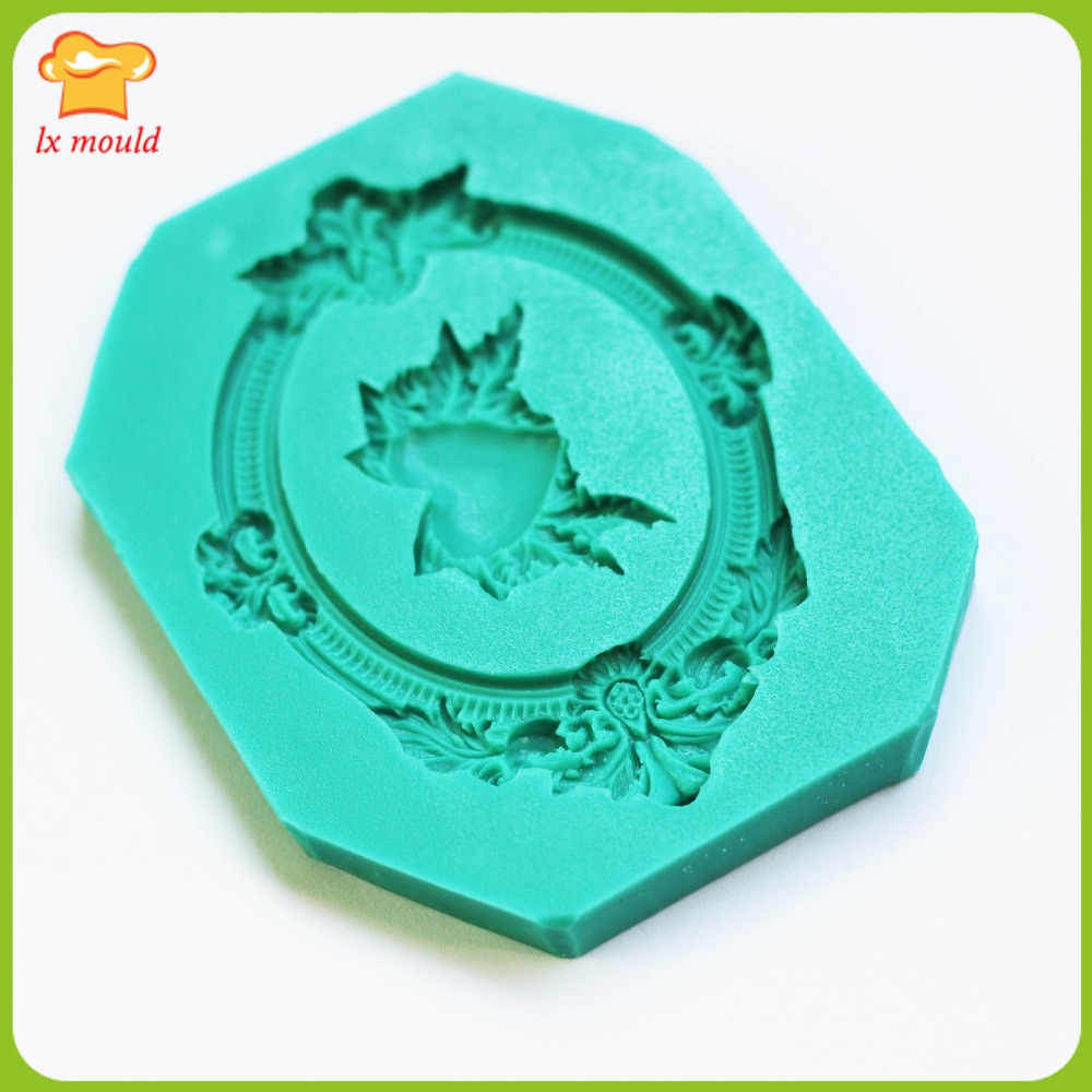 Lxyy formar kanter liten krans dekorerad cup cake kexfondant silikonform